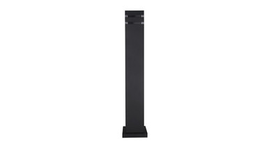 ASD Square Outdoor Bollard 24/3inch 1xE26 120-277V Black ETL