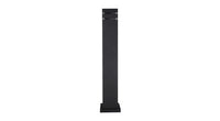 ASD Square Outdoor Bollard 24/3inch 1xE26 120-277V Black ETL