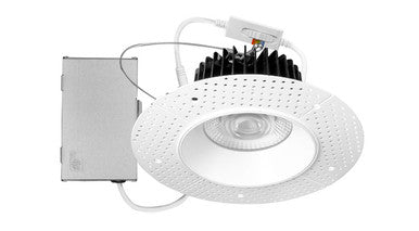 ASD LED Trimless Downlight Round 6inch 24W 120V Triac 27/30/35/40/50K White ETL