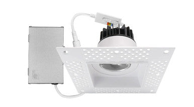 ASD LED Trimless Downlight Square 3.5inch 12W 120V Triac 27/30/35/40/50K White ETL