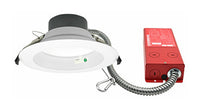 ASD LED Commercial Downlight with Battery Back-up 8W 6inch 12/14/16/18/22W 120-277V 0-10V Dimmable 85Lm/W 27/30/35/40/50K White ETL ES