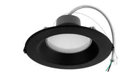ASD LED Commercial Downlight 8inch 12/20/30W 120-277V 0-10V Dimmable 27/30/35/40/50K Black UL ES