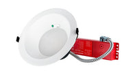 ASD LED Commercial Downlight with Battery Back-up 15W Round 8inch 16/22/26/30/35W 120-277V 0-10V Dimmable 125Lm/W 27/30/35/40/50K White ETL