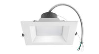 ASD LED Commercial Downlight Square 8inch 16/22/26/30/35W 120-277V 0-10V Dimmable 100Lm/W 27/30/35/40/50K White ETL ES
