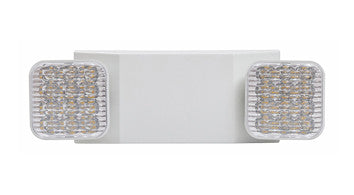 ASD LED Emergency Lights 1,2W two square heads 2,4W with 90-Minute Battery Backup 2,5W 120-277V White UL