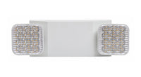 ASD LED Emergency Lights 1,2W two square heads 2,4W with 90-Minute Battery Backup 2,5W 120-277V White UL