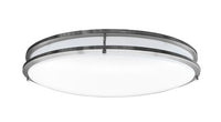 ASD LED Double Ring Flushmount Oval 32inch 50W 120V Triac 2700/3000/3500/4000/5000K Nickel ETL