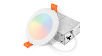 ASD LED Wafer Round 4inch 9W+3W 120V 2700-6500K RGBW Smart App Control White ETL T24 JA8
