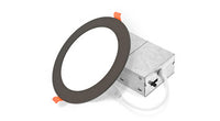 ASD LED Wafer Round 6inch 12W 120V Triac 2700/3000/3500/4000/5000K Bronze ETL ES T24 JA8  - 6 Piece Minimum