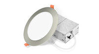ASD LED Wafer Round 6inch 12W 120V Triac 2700/3000/3500/4000/5000K Nickel ETL ES T24 JA8  - 6 Piece Minimum