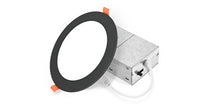 ASD LED Wafer Round 6inch 15W 120V Triac 2700/3000/3500/4000/5000K Black ETL ES T24 JA8