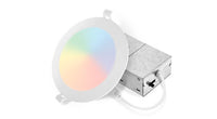 ASD LED Wafer Round 6inch 12W+3W 120V 2700-6500K RGBW Smart App Control White ETL T24 JA8