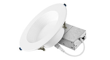 ASD LED Wafer Deep Baffle trim Round 6inch 15W 120V Triac 2700/3000/3500/4000/5000K White ETL ES T24