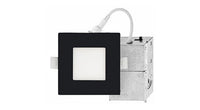 ASD LED Wafer Square 3inch 8W 120V Triac 2700/3000/3500/4000/5000K Black ETL ES T24 JA8  - 6 Piece Minimum