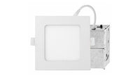ASD LED Wafer Square 4inch 10W 120V Triac 2700/3000/3500/4000/5000K White ETL ES T24 JA8  - 6 Piece Minimum