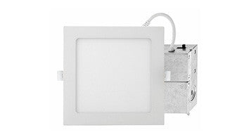 ASD LED Wafer Square 6inch 15W 120V Triac 2700/3000/3500/4000/5000K White ETL ES T24 JA8  - 6 Piece Minimum