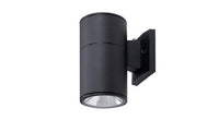 ASD LED Outdoor Wall Cylinder Round Up or Down 9W 120V Triac 3000/4000/5000K with Photocell Black ETL