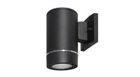 ASD LED Outdoor Wall Cylinder Round Up or Down with 1 Ring 9W 120-277V Triac 3000/4000/5000K Black ETL