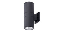 ASD LED Outdoor Wall Cylinder Round Up and Down 18W 120V Triac 3000/4000/5000K with Photocell Black ETL