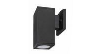 ASD LED Outdoor Wall Cylinder Square Up or Down 9W 120-277V Triac 3000/4000/5000K Black ETL