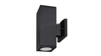 ASD LED Outdoor Wall Cylinder Square Up and Down 18W 120V Triac 3000/4000/5000K with Photocell Black ETL
