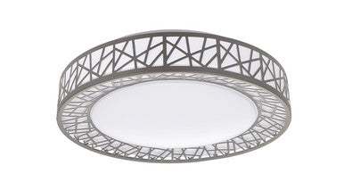 ASD LED Flushmount Loft 14inch 24W 120V Triac 2700/3000/3500/4000/5000K Nickel ETL