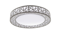 ASD LED Flushmount Loft 14inch 24W 120V Triac 2700/3000/3500/4000/5000K Nickel ETL
