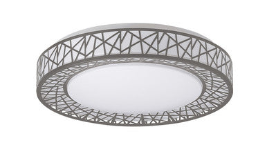 ASD LED Flushmount Loft 16inch 28W 120V Triac 2700/3000/3500/4000/5000K Nickel ETL
