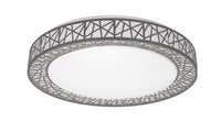ASD LED Flushmount Loft 20inch 42W 120V Triac 2700/3000/3500/4000/5000K Nickel ETL
