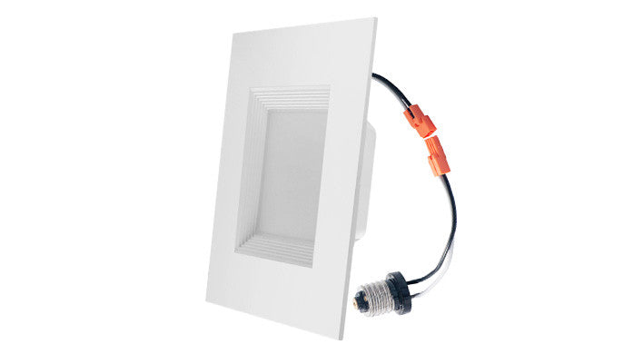 ASD LED Downlight Retrofit Kit Square 6inch 12W 120V Triac 2700/3000/3500/4000/5000K White ETL ES T24  - 6 Piece Minimum
