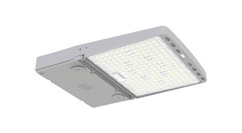 ASD LED Area Light with Q-base 200/240/300W 120-277V 0-10V Dimmable 200Lm/W 3000/4000/5000K with Photocell White UL DLC Premium