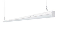 ASD LED Striplight Fixture 8ft 48/68/90W 120-277V 0-10V Dimmable 140Lm/W 3500/4000/5000K with Battery Back-up 15W White UL DLC Standard