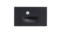ASD LED Step Light Horizontal 3W 120V Non-Dimmable 3000/4000/5000K with Motion Sensor Black ETL