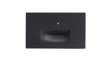 ASD LED Step Light Horizontal 3W 120V Non-Dimmable 3000/4000/5000K with Photocell Black ETL