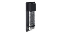 ASD LED Outdoor Wall Sconce 13inch 11.5W 120V Non-Dimmable 3000/4000/5000K with Photocell Clear Seeded Glass Black ETL