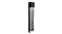 ASD LED Outdoor Wall Sconce 24inch 12W 120V Non-Dimmable 3000/4000/5000K with Photocell Clear Seeded Glass Black ETL