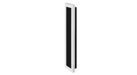 ASD LED Outdoor Wall Sconce with Wide Acrylic 24inch 24W 120-277V Triac 3000/4000/5000K Black ETL