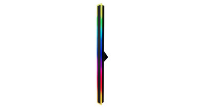ASD LED Outdoor Wall Sconce Narrow Design 48inch 36W 120-277V 2700-6500K RGBW Smart APP Control Black ETL