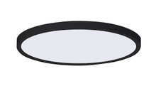 ASD LED Panel Round 16inch 32W 120-277V Triac 2700/3000/4000/5000/6500K Black ETL
