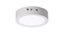 ASD LED Edge Lit Panel Round 7inch 15W 120V Triac 2700/3000/4000/5000/6000K with Battery Back-up 6W White ETL