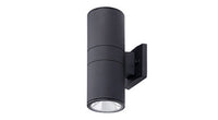 ASD BULB Round Outdoor Wall Cylinder Up and Down 2xE26 60W 120V Black ETL