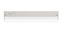 ASD LED Under Cabinet Bullnose 18 in. 8W 120V Dimmable CCT Selectable 3000/4000/5000K Hardwired, On/Off Switch, White ETL- 2 Piece Minimum