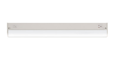 ASD LED Under Cabinet Bullnose with 1 power outlet 24 in. 12W 120V CCT Selectable 3000/4000/5000K Hardwired, On/Off Switch, White ETL