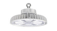 ASD LED UFO High Bay with Q-base 150/200/240W 120-277V 0-10V Dimmable 200lm/W 3000/4000/5000K with 10ft cord White UL DLC Premium
