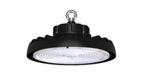 ASD LED UFO High Bay with Q-base 200/240/300W 200-480V 0-10V Dimmable 170lm/W 3000/4000/5000K with 6,5ft cord Black UL DLC Premium