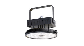 ASD LED UFO High Bay with Q-base 300/400/500W 200-480V 0-10V Dimmable 170lm/W 3000/4000/5000K with 6,5ft cord Black UL DLC Premium