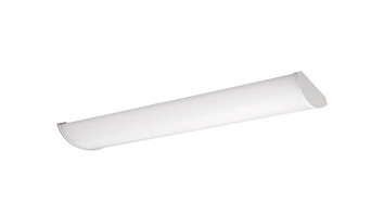 ASD LED Wrap Fixture 4ft 34/38/45W 120-277V 0-10V Dimmable 150Lm/W 3500/4000/5000K White UL DLC Standard