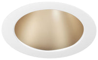 3IN Parabolic Downlight Trim (For Static White), Wheat Diffuse, Self Flanged,  White painted flange
