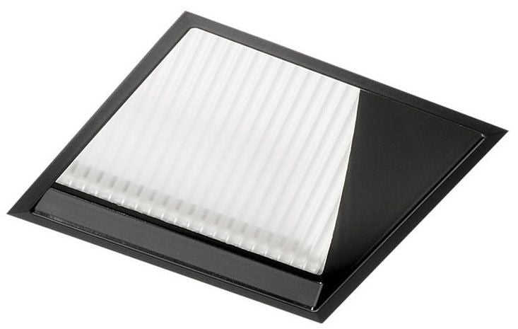 3IN Square Wall Wash, Black Diffuse, Flangeless