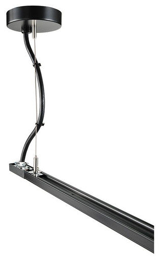 T-Bar Ceiling Cable Suspension/Feed Kit, 144IN Nominal Length, Black